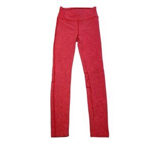 Twenty Montreal Leggings Textured Pink Solid High Rise Active Yoga Small